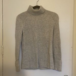 Club Monaco heather gray wool turtleneck sweater